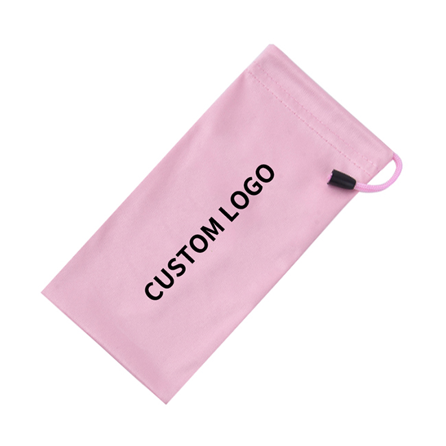 Custom Brand Pink Sunglass Mikrofaserbeutel Mikrofaserbeutel