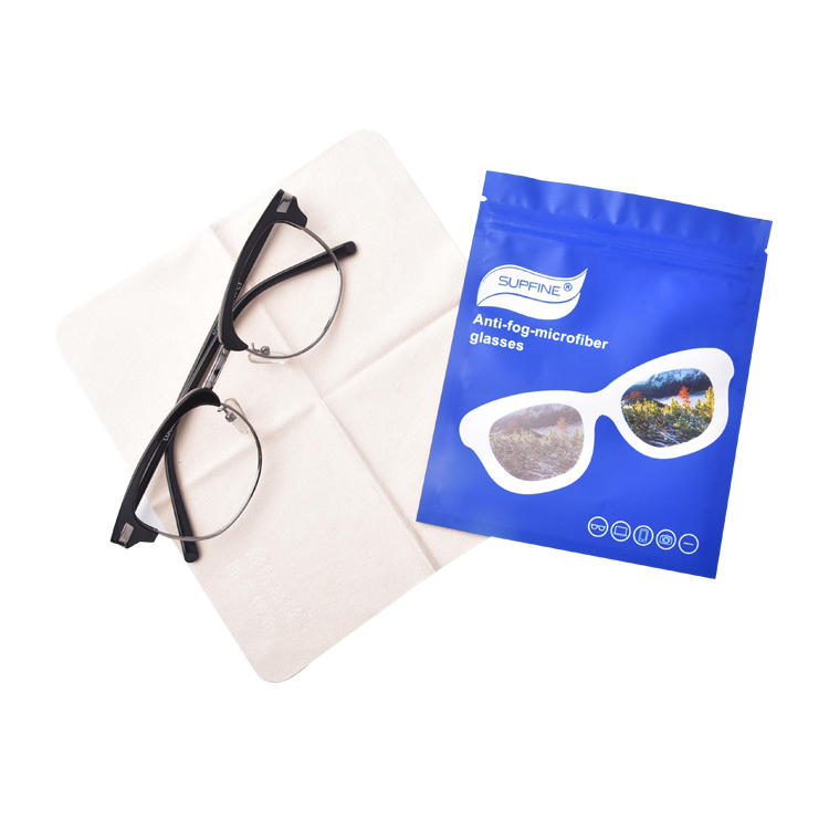 Mikrofaser-Veloursleder-Brillen-Antibeschlag-Reinigungstuch