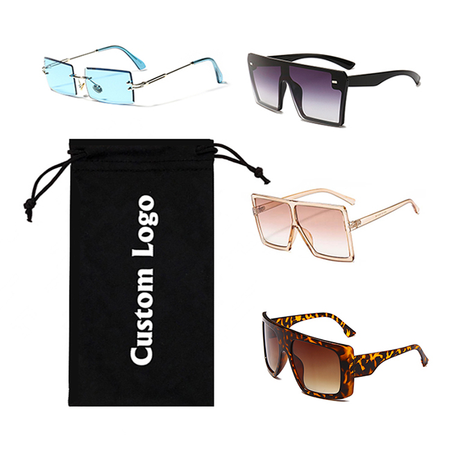 Großhandel Custom Print Sonnenbrille Mikrofaser Tasche Custom 