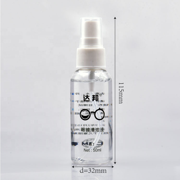 Anpassen von Sonnenbrillen-Reinigungsspray Großhandel Linsenspray Linsenreiniger